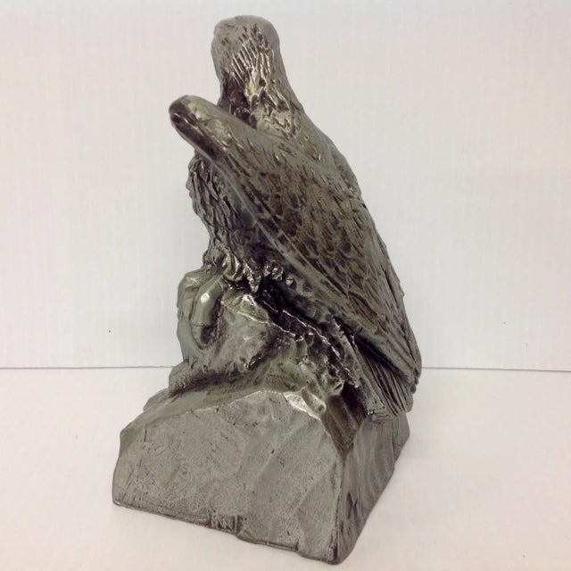 Stately Modernist Eagle Sculpture, Signed DG For Sale In Dallas - Image 6 of 7