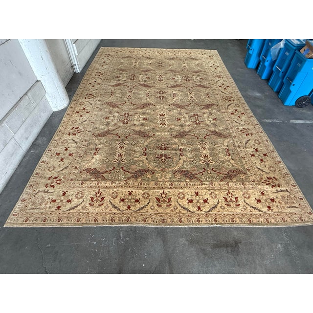 12 Ft X 18 Ft Sultanabad Design Traditional Wool Area Rug For Sale - Image 10 of 12