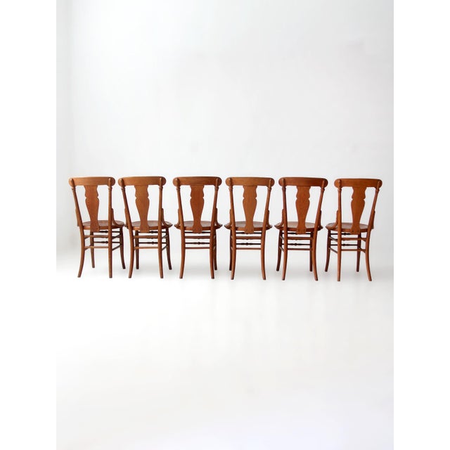 Victorian Antique Victorian Bentwood Dining Chairs Set of 6 For Sale - Image 3 of 15