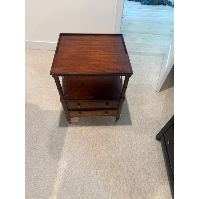 Ethan Allen King Sleigh Bed + 2 Matching Nightstands For Sale In Saint Louis - Image 6 of 15
