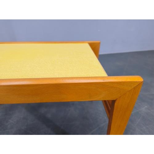 Mid-Century Beech Plant Stands with Umakart Tops, 1970s, Set of 2 For Sale - Image 13 of 15