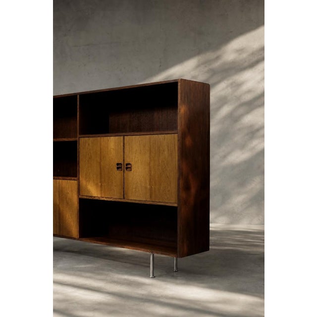 Mid-Century Modern Scandinavian Rosewood Highboard with Bar from Æ. Jensen & T. Mølholm, 1960s For Sale - Image 9 of 18