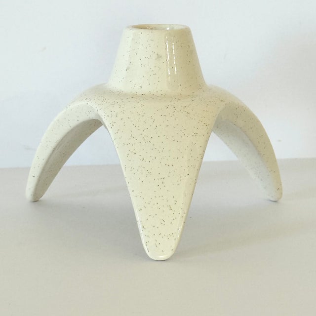 Rare — Franciscan Atomic Starburst or Oasis Atomic Candlestick Holder, Single Unit, MCM For Sale In Phoenix - Image 6 of 10