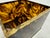 Tortoiseshell Effect Acrylic Glass and Brass Planter, 1970s For Sale - Image 6 of 12
