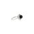 Vintage Inspired Natural Black Star & Zircon Halo Cocktail Ring Size 8 For Sale - Image 9 of 13