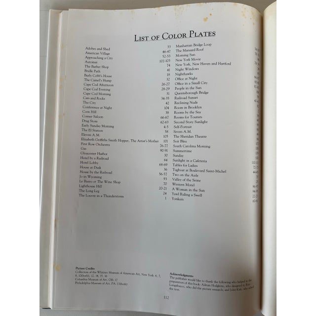 Paper Edward Hopper by Sherry Marker Hardcover in Dust Jacket Book For Sale - Image 7 of 12