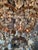 1940s Italian Baroque Revival Crystal Chandelier Rose Pink Crystals Original Candle For Sale - Image 9 of 13