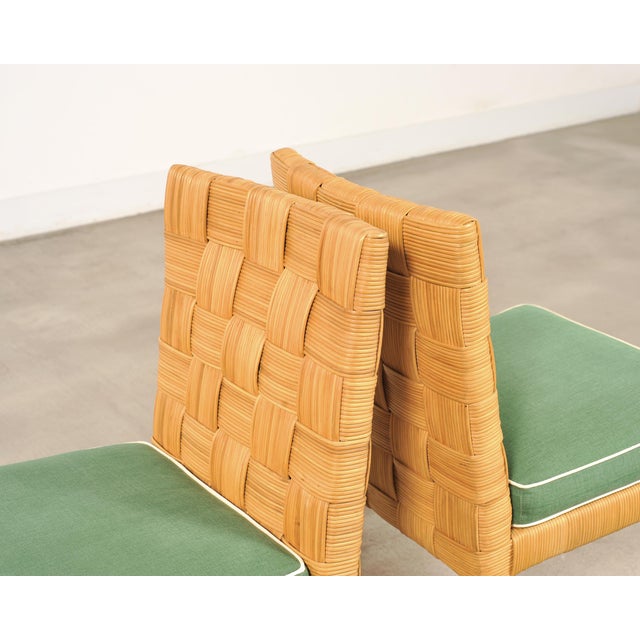 Set of Four John Hutton Bielecky Block Island Cane Dining Chairs For Sale - Image 9 of 18