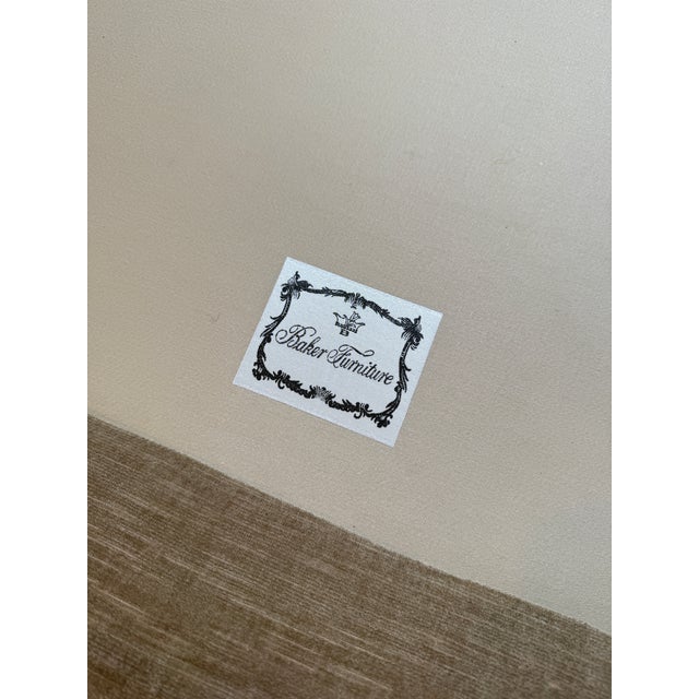 Gold John Salandino for Baker Furniture Angled Sofa For Sale - Image 8 of 12