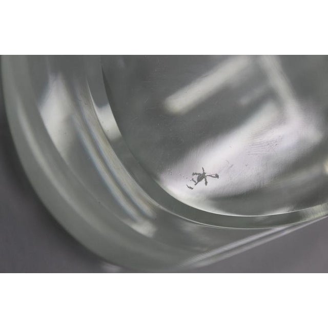 Mid-Century Fontana Arte Desk Set in Thick Nile Green Glass 50s Italy, 1950s, Set of 3 For Sale - Image 13 of 14