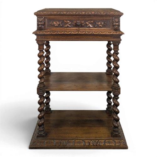 Louis XIII Oak Side Table For Sale - Image 8 of 8