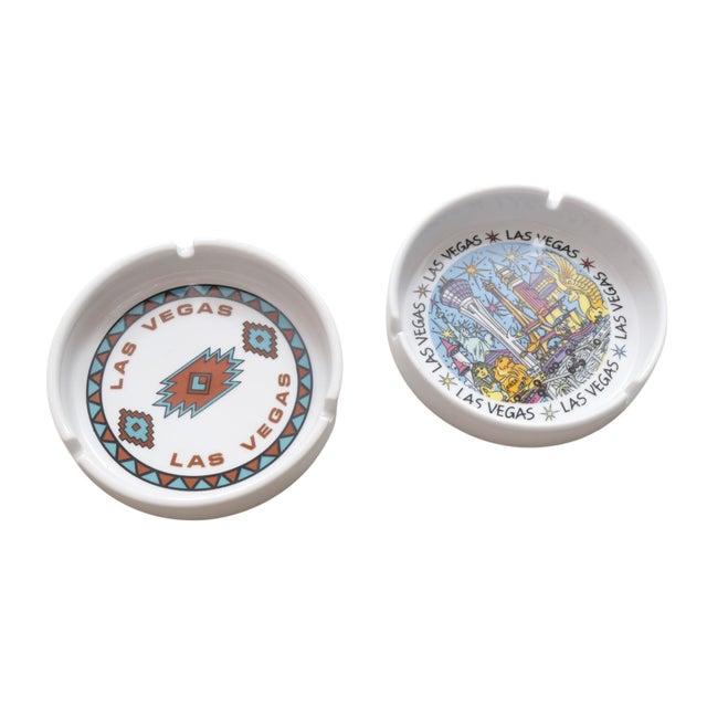 American Ceramic Las Vegas Ashtrays, a Pair For Sale - Image 3 of 6
