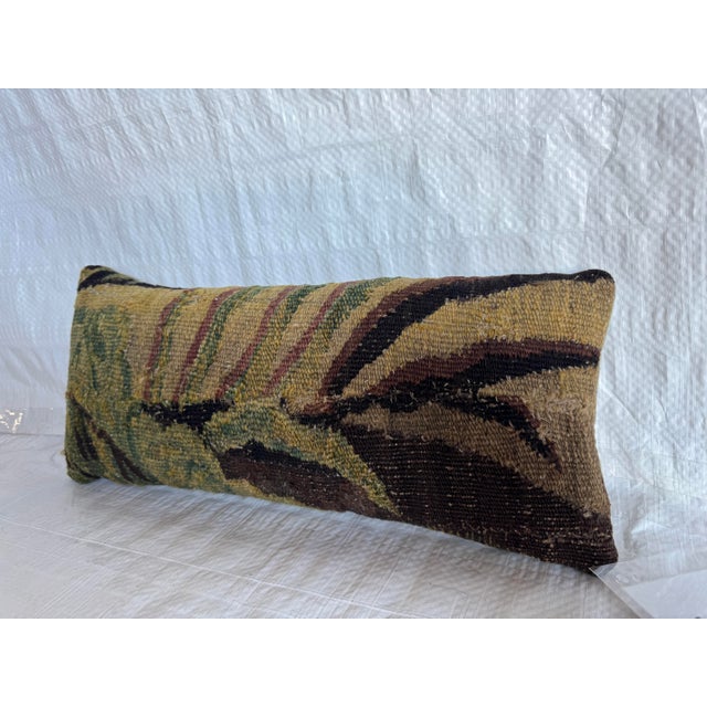 This decorative pillow is made from an authentic 17th century Flemish tapestry fragment, originally woven in Flanders...