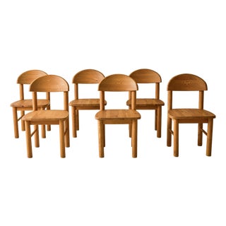 Rainer Daumiller Pine Dining Chairs, Set of 6, 1970s For Sale