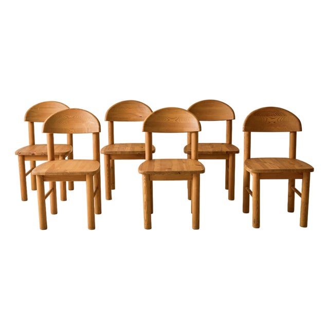 Rainer Daumiller Pine Dining Chairs, Set of 6, 1970s For Sale