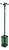 Green Perforated Coat Rack and Umbrella Stand from Neolt, 1980s For Sale