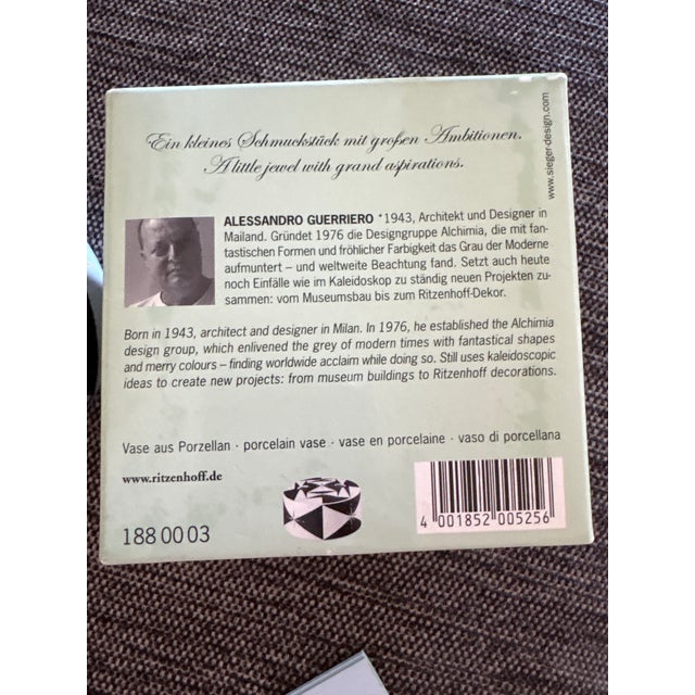 1980s Chou Chou Bud Vase by Ritzenhoff. Guerriero Pattern. For Sale In Orlando - Image 6 of 6