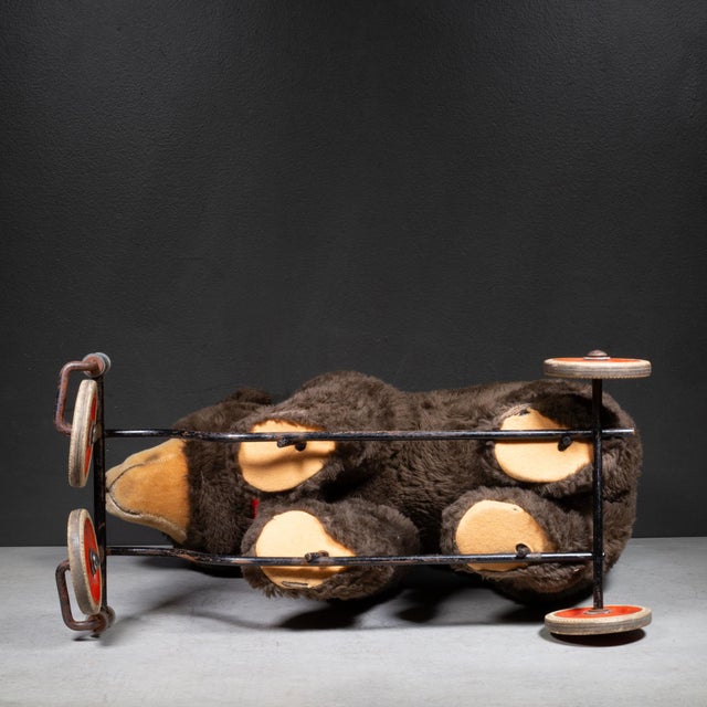 Vintage Steiff Mohair Riding Bear Toy-Germany For Sale - Image 9 of 10