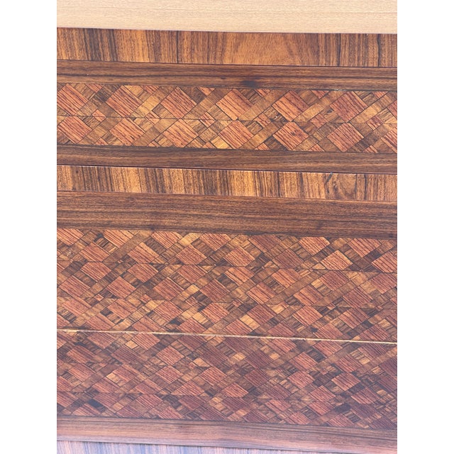 Antique French Louis XVI Style Commode Chest of Drawers With Beautiful Marquetry For Sale - Image 4 of 14