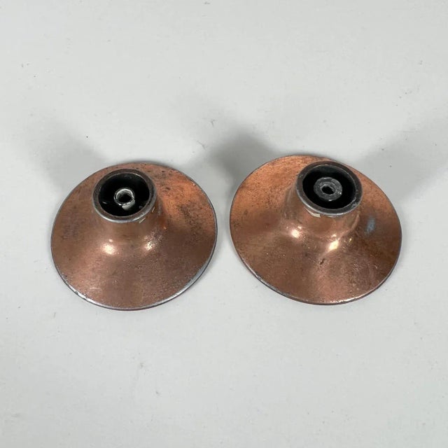 Midcentury Hardware Hammered Round Drawer Pulls Knobs For Sale - Image 10 of 13