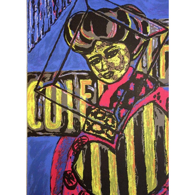 Hakim TOUNSI (1965) Hair Salon Original color lithograph Signed in pencil Limited edition of 60 copies (the number shown...