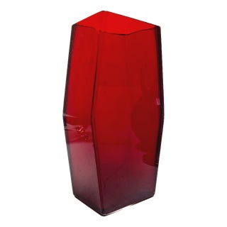 Art Deco Glass Vase by Joseph Hoffmann from Moser, Czechoslovakia, 1930s For Sale