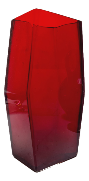 Art Deco Glass Vase by Joseph Hoffmann from Moser, Czechoslovakia, 1930s
