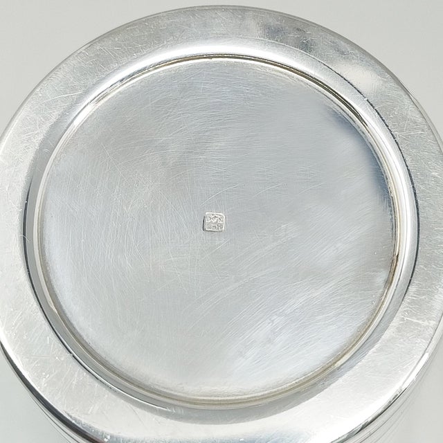 Vintage French Art Deco Silver Plated Cocktail Shaker, 1930s For Sale - Image 6 of 8