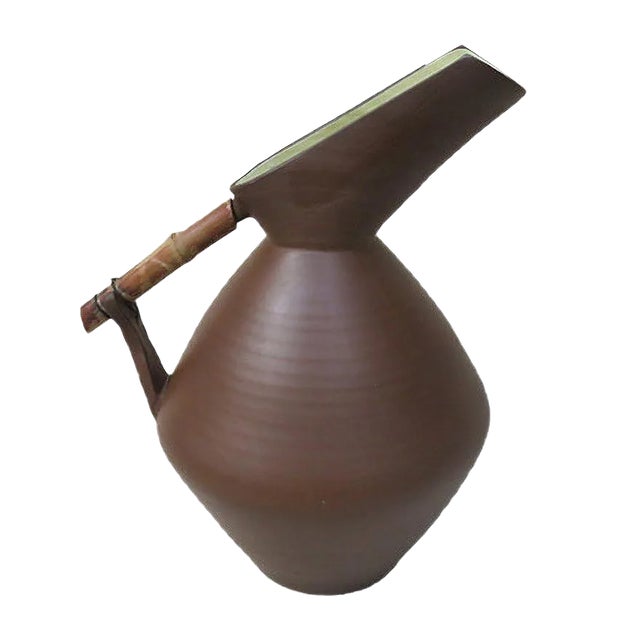 Terracotta Vase, 1950s For Sale