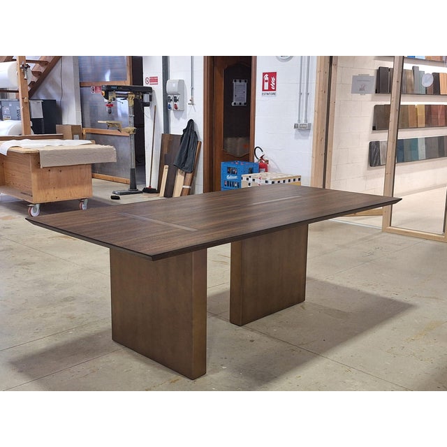 Mid-Century Modern Custom Italian Dining Table For Sale - Image 3 of 6