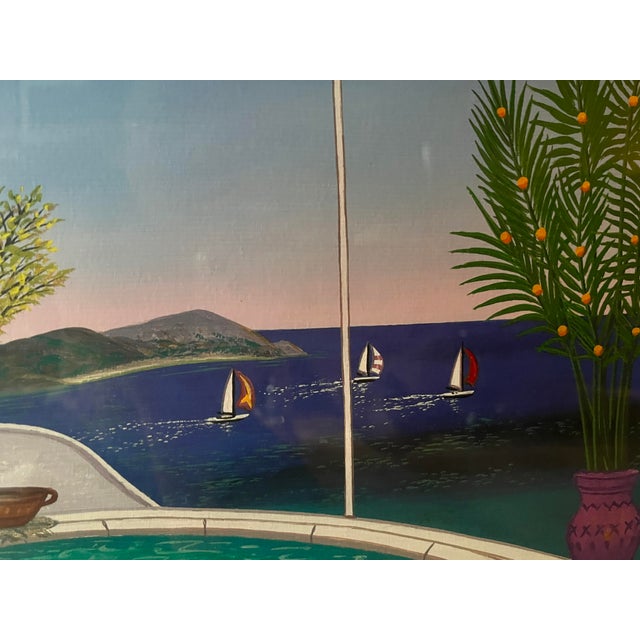 Francois Ledan “Piscine Palette” Seriolithograph Signed Limited Edition For Sale - Image 4 of 8