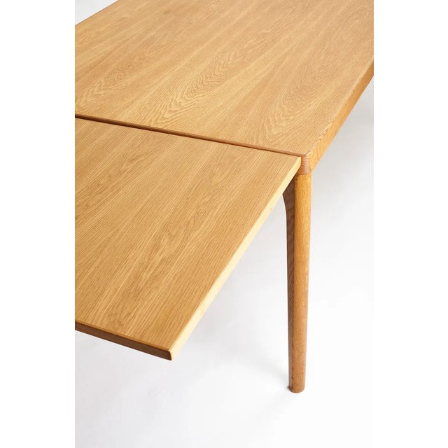 Vintage Danish Oak Table by Henning Kjærnulf for Vejle Mobelfabrik, 1950s For Sale - Image 4 of 7