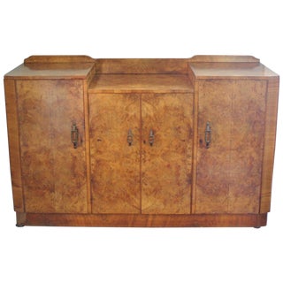 Art Deco Burl Wood Bar/Buffet For Sale