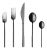 Mepra Due 5-Piece Flatware Set, Oro Black For Sale