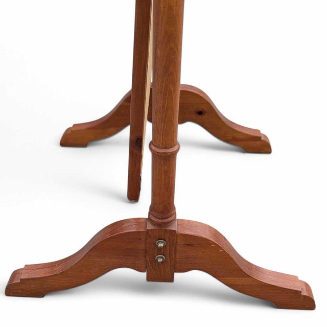 Vintage Cheval Floor Mirror With Adjustable Wood Frame For Sale - Image 9 of 14