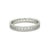 Contemporary Tiffany & Co. 18ct White Gold T True Narrow Pavé Diamond Ring 0.23ct 3.73g For Sale - Image 3 of 9