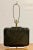 1980s Postmodern Large Black Ceramic and Lucite Table Lamps, Pair For Sale - Image 4 of 12