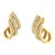 You will fall in love with these unique fan shaped multi ribbon open hoop earrings. A must have for any serious jewelry...
