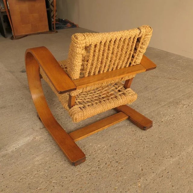 1940s Vintage Armchair by Audoux & Minet, 1940s For Sale - Image 5 of 9