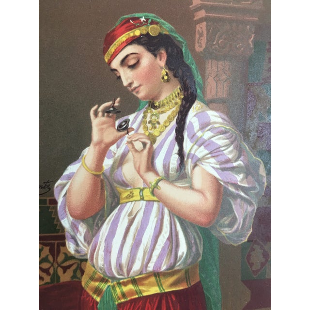 Paper Emile Vernet Lecomte Daughter of Herodias Lithograph For Sale - Image 7 of 12