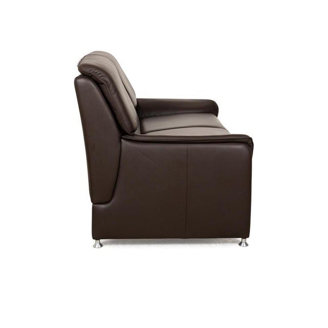 Camaro Leather Two-Seater Sofa in Brown from Laauser For Sale - Image 13 of 16