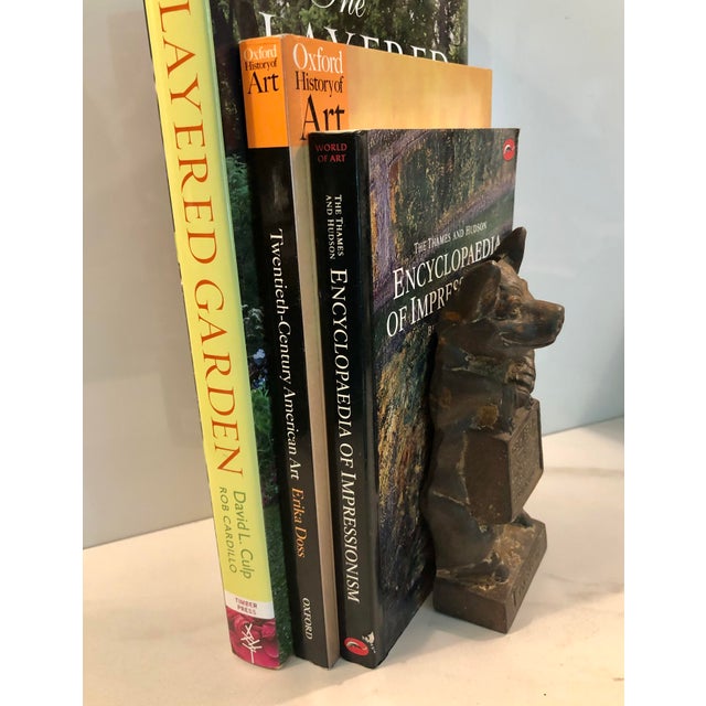 1950s Cast Iron “Thrifty the Wise Pig” Doorstop / Bookend For Sale - Image 6 of 8