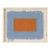 Terracotta and Gray-Blue Abstract Minimalist Art Print, Emily Keating Snyder, 24 X 30 Print in Wood Frame For Sale