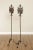 Arts & Crafts Wrought Iron Candle Torchiere - A Pair For Sale - Image 4 of 13