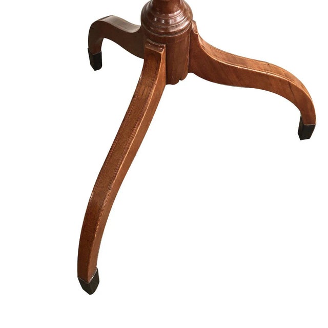 Rare American Japanned Federal Pole Screen Circa 1800 For Sale - Image 9 of 10