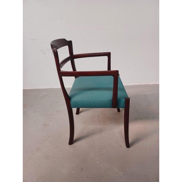 Set of Danish Mahogany Armchairs by Ole Wanscher for A.J. Iversen, Customizable Reupholstery, 1960s For Sale - Image 11 of 14