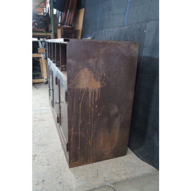 Antique NCR National Cash Register Industrial Iron Steel Safe Cabinet For Sale - Image 9 of 12
