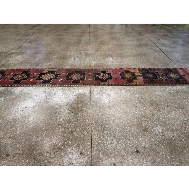 Galerie Shabab Collection Mid-20th Century Turkish Anatolian Long Runner For Sale In New York - Image 6 of 10