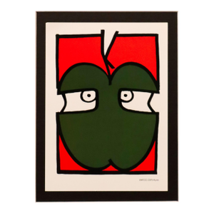 2002 Canadian Exhibition Postcard, "Un Cop-3" From 1997 Canadian Political Poster, Vittorio Fiorucci
