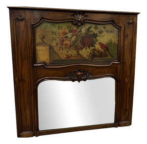 Large Antique Fireplace Mirror